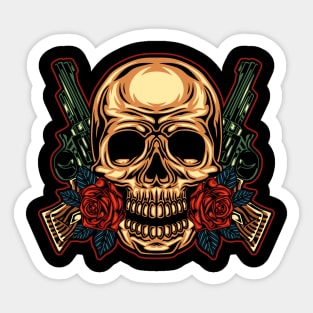 Skull Guns Sticker